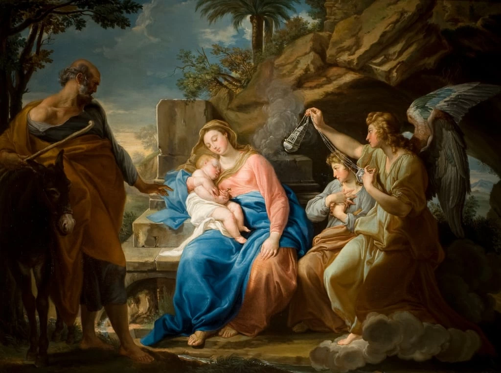 Il riposo nella fuga in Egitto - The McManus, Dundee, UK, Batoni Pompeo